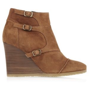 J.Crew Suede Greer Wedge Ankle Booties
